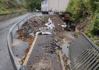 Straßenschäden durch die Flut